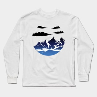 Dark Mountain Range Long Sleeve T-Shirt